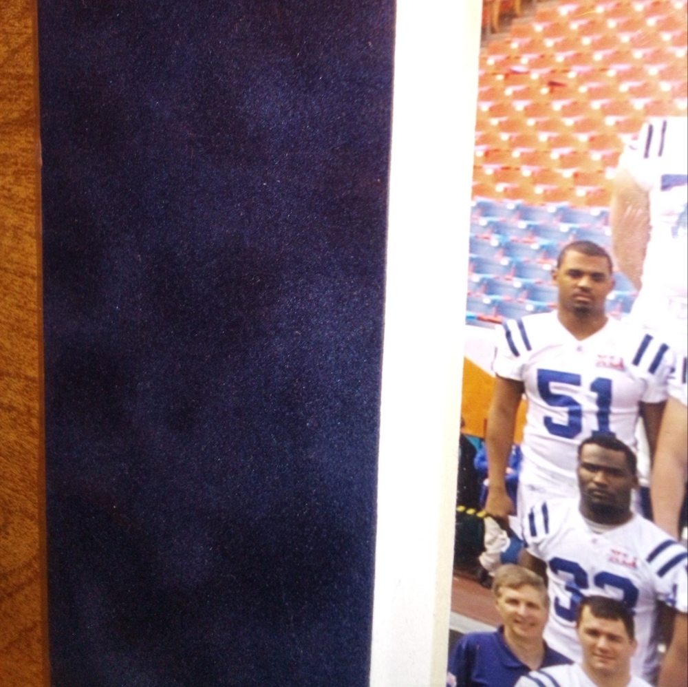 Indianapolis Colts Super Bowl XLI 8X10 Licensed Photo In 11X14 Blue Matted Frame - Picture 9 of 9
